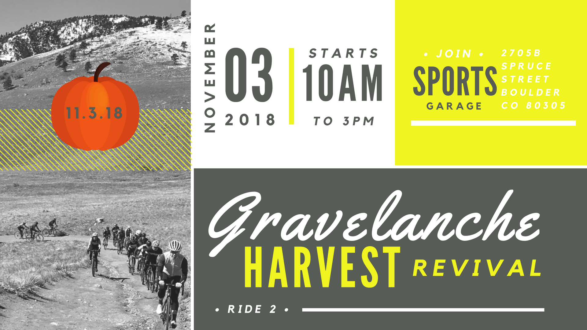 Gravelanche Harvest Revival Ride 2 Sports Garage