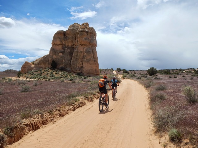 Doug and Kim Edmundson on trail ride together